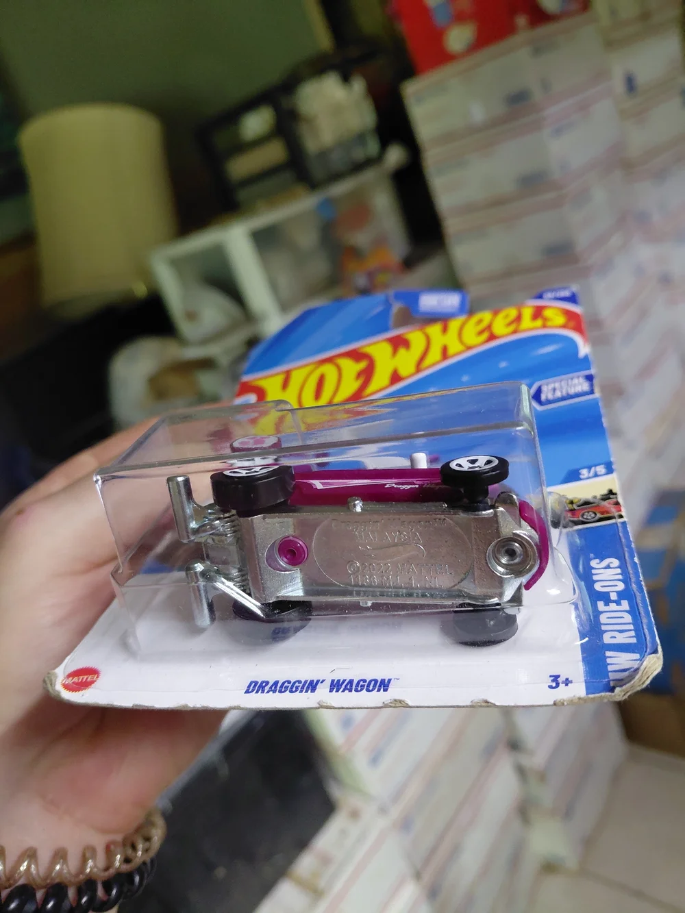 purple edition of the Draggin' Wagon from the 2025 Hot Wheels HW Ride-Ons series